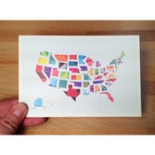 Image of Tangram States Postcards