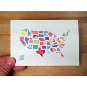 Image of Tangram States Postcards