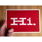 Image of Hi. A print! 