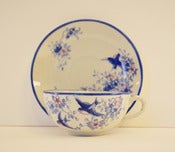 Image of Set of 6 Bluebird Tea Cups & Saucers