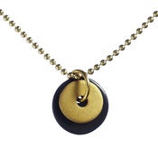 Image of Scherning Necklace Black and Gold