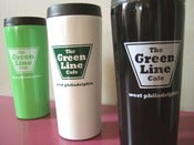 Image of Green Line Stainless Travel Mug