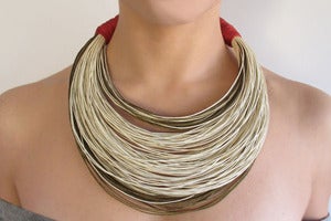 Image of Statement fiber necklace |NK001