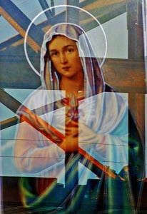 Image of Mary in the Red Bldg note card