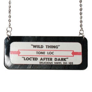 Image of Vintage Jukebox Strip Necklace - Horizontal