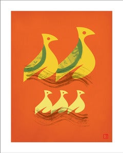 Image of Speedy Birds Art Print Unframed