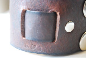 Image of wide leather cuff