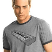 Image of Men's Keyboard Tee<br>(Silver/Charcoal)