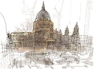 Image of The north side of Saint Paul's Cathedral