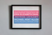 Image of 5 Generation Converge Family Tree | 16"x20" with children