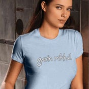 Image of Women's Script Tee<br>(Light Blue)
