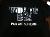 Image of Will To Die/Like Glue shirt MEDIUM ONLY