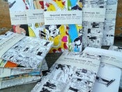 Image of Upcycled Envelope Set. Boys annuals, Girls annuals and Broons