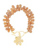 Image of Daisy Petal Pendant, 14K Yellow Gold and Diamond 