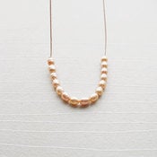 Image of LULU - Pink Freshwater Pearl & Silk Cord Necklace
