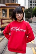 Image of "Enjoy California" Red Crewneck
