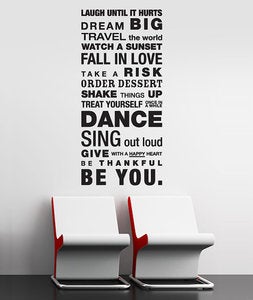 Image of The Simple Things - House Rules, Family Rules, Vinyl Wall Sticker Decal