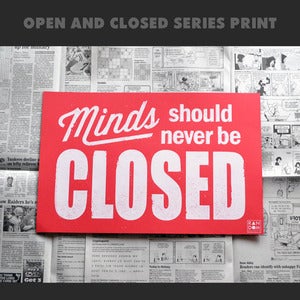 Image of CLOSED print