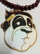 Image of panda SAL wooden die-cut necklace