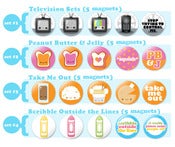 Image of Kawaii Not Themed Magnet Sets