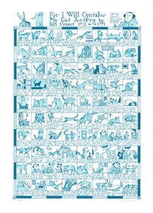 Image of For I Will Consider My Cat Jeoffry (Limited Edition Screenprint)
