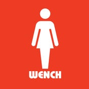 Image of Wench Design - Red, available as Tee Shirt and Poster