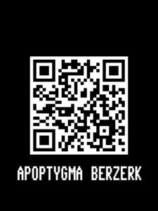 Image of APOPTYGMA BERZERK BLACK TSHIRT (SCANNABLE CODE)LIMITED EDITION/CD BUNDLE