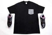Image of Shoepreme Black/Cement 3 Pocket Tee