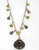 Image of Elysium Jewelry labradorite & peridot necklace