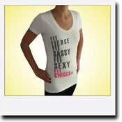 Image of 'Fierce, Sassy, Sexy' T Shirt - Creamy