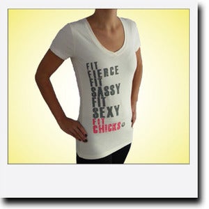 Image of 'Fierce, Sassy, Sexy' T Shirt - Creamy
