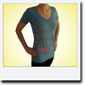 Image of 'Fierce, Sassy, Sexy' T Shirt - Steel Blue
