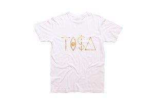 Image of TI$A LOGO T-SHIRT GOLD 