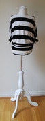 Image of 7416 Stripe Slash Neck Top