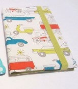 Image of Retro vehicle print book-style Kindle cover