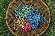 Image of Large Funky Paper Bead Necklaces ~ Green
