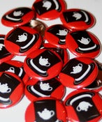 Image of Top Hat Red Pin Badge