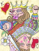 Image of TOPSY-TURVY: King & Queen of Hearts PRINT