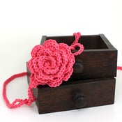 Image of Rose Headband in Hot Pink