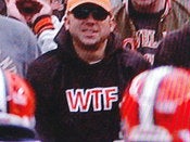 Image of WTF Brown and Orange Hoodie