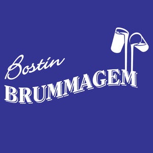 Image of Bostin Brummagem, Bostin Design - Royal Blue, available as Tee Shirt and Poster