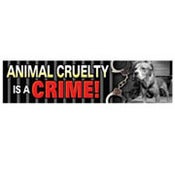 Image of Animal Cruelty is a Crime Car Magnet