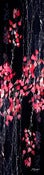 Image of Jin Jiang Joy Silk Scarf, 'Birch Leaves in Red', (14" x 72")