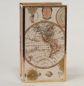 Image of Old World Map with the Solar System
