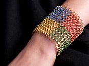 Image of Brass Four Color Cuff A (9-Row)