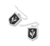 Image of Flower Escutcheon Earrings