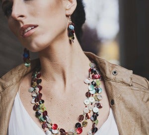 Image of Button Necklace