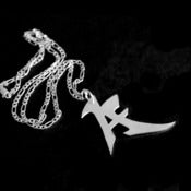 Image of Graffiti Initial Necklace