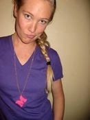 Image of 1 Letter Necklace-Pink