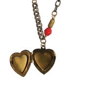 Image of Vintage heart locket necklace
